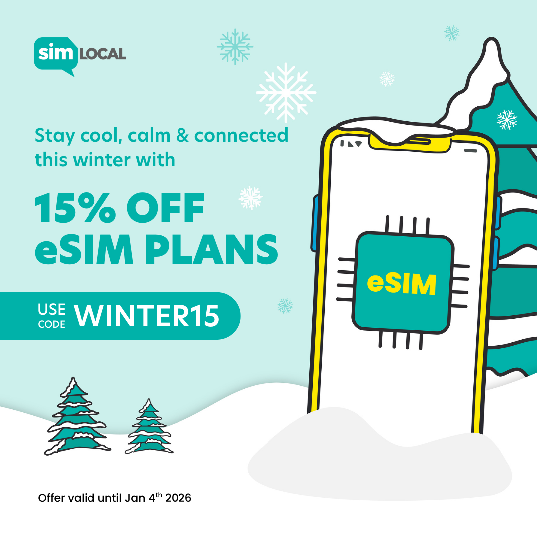 sim local esim winter sale promo banner